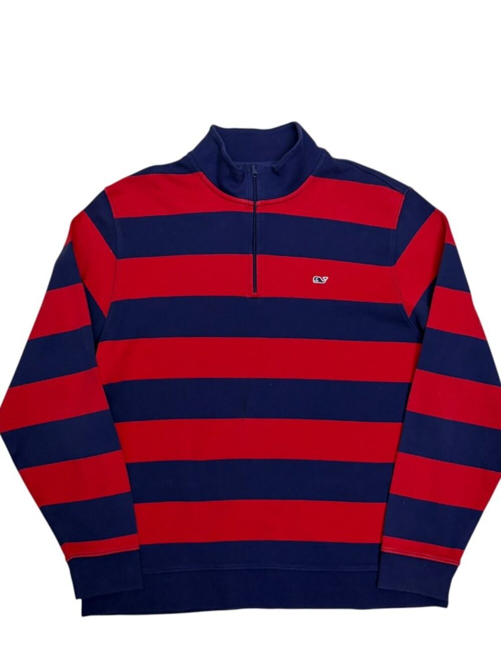 VINEYARD VINES Striped Quarter Zip Sweater GOLF Shacket Business Casual Large